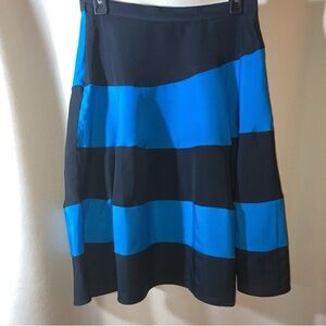 Derek Lam Black & Blue Striped Skirt Sz 2
